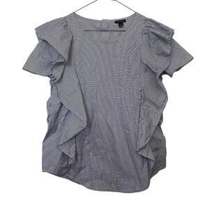 Ann Taylor Flowy Striped Blouse Size Small